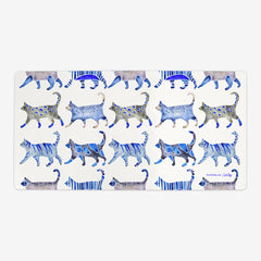 Cat Collection Pattern Playmat - CatCoq - Mockup - Blue - 28