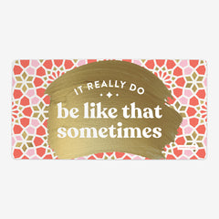 It Really Do Be Like That Sometimes Playmat - CatCoq - Mockup - Coral - 28.