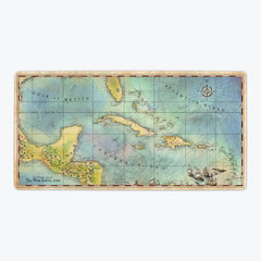 Caribbean Pirates Map 1660 Playmat - Forge22 - Mockup - 28