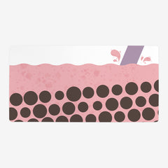 Bubbly Tea Playmat - Inked Gaming - HD - Mockup - Strawberry - 28