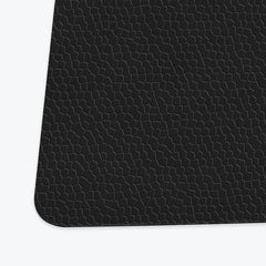 Faux Leather Playmat - Inked Gaming - EG - corner- Black