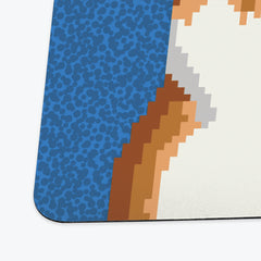 Pixel Shiba Playmat - Inked Gaming - EG - Corner - DenimGrain - 28