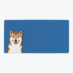 Pixel Shiba Playmat - Inked Gaming - EG - Mockup - DenimGrain - 28