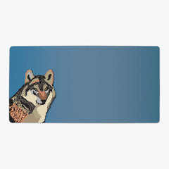 Pixel Wolf Playmat