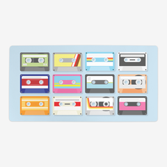 Retro Cassettes Playmat