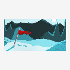 Snowy Pixel Mountaintop Playmat