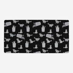 Trashy Raccoons Playmat - Inked Gaming - HD - Mockup - Black - 28