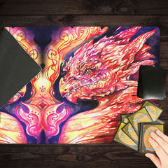 Flame Dragon Mirror Playmat
