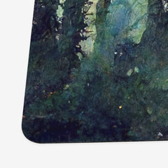 Green Watercolor Forest Playmat
