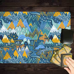 Maximalist Mountain Maze Playmat