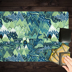 Maximalist Mountain Maze Playmat