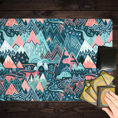 Maximalist Mountain Maze Playmat