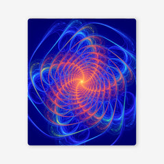 Cooled Spiral Two Player Mat - Aubrey Denico - Mockup - Blue