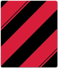 Black And Red Striped Two Player Mat - Carbon Beaver - Mockup