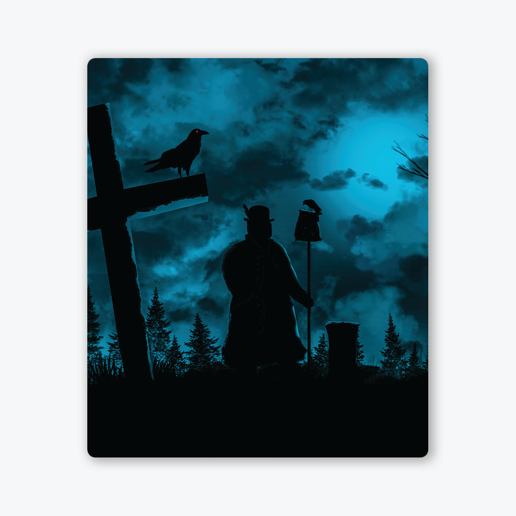 Haunted Graveyard Two Player Mat - Carbon Beaver - Mockup