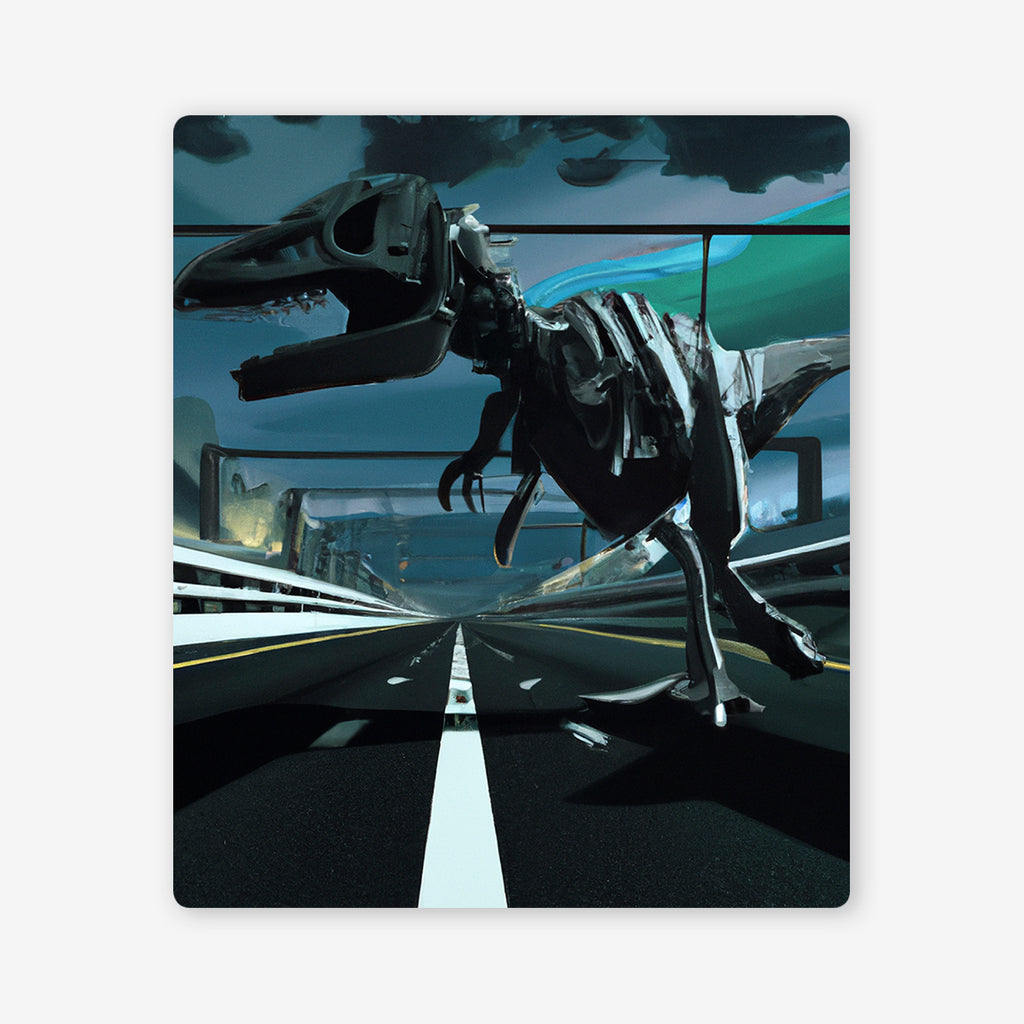 Animated Dinosaur Skeleton Two Player Mat