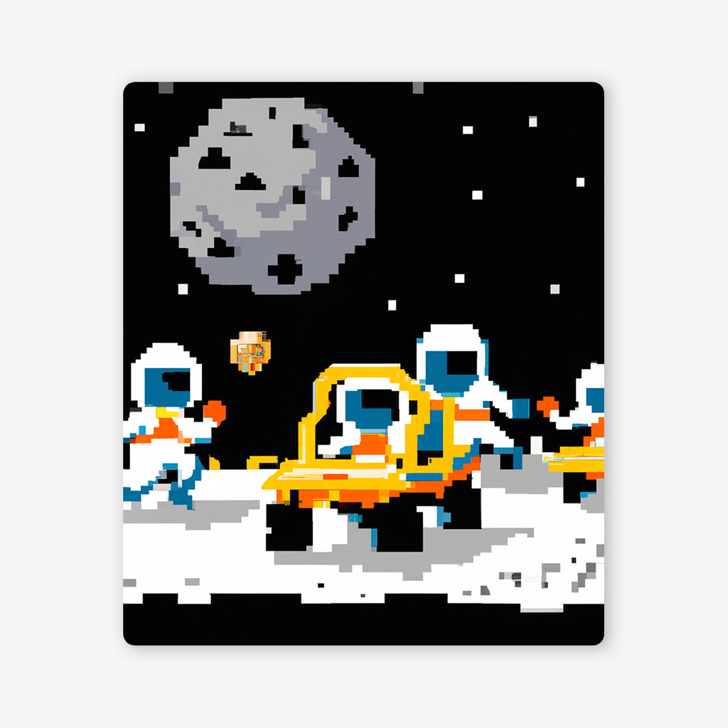 Pixel Moon Race Two Player Mat