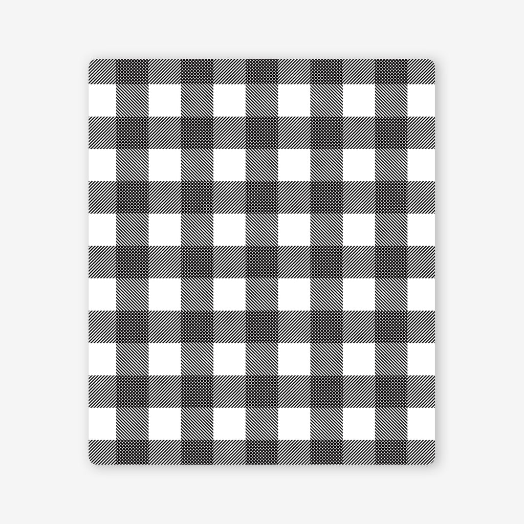 Classic Gingham Two Player Mat - Inked Gaming - HD - Mockup - Black