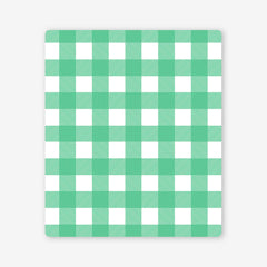 Classic Gingham Two Player Mat - Inked Gaming - HD - Mockup - Green