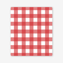 Classic Gingham Two Player Mat - Inked Gaming - HD - Mockup - Red