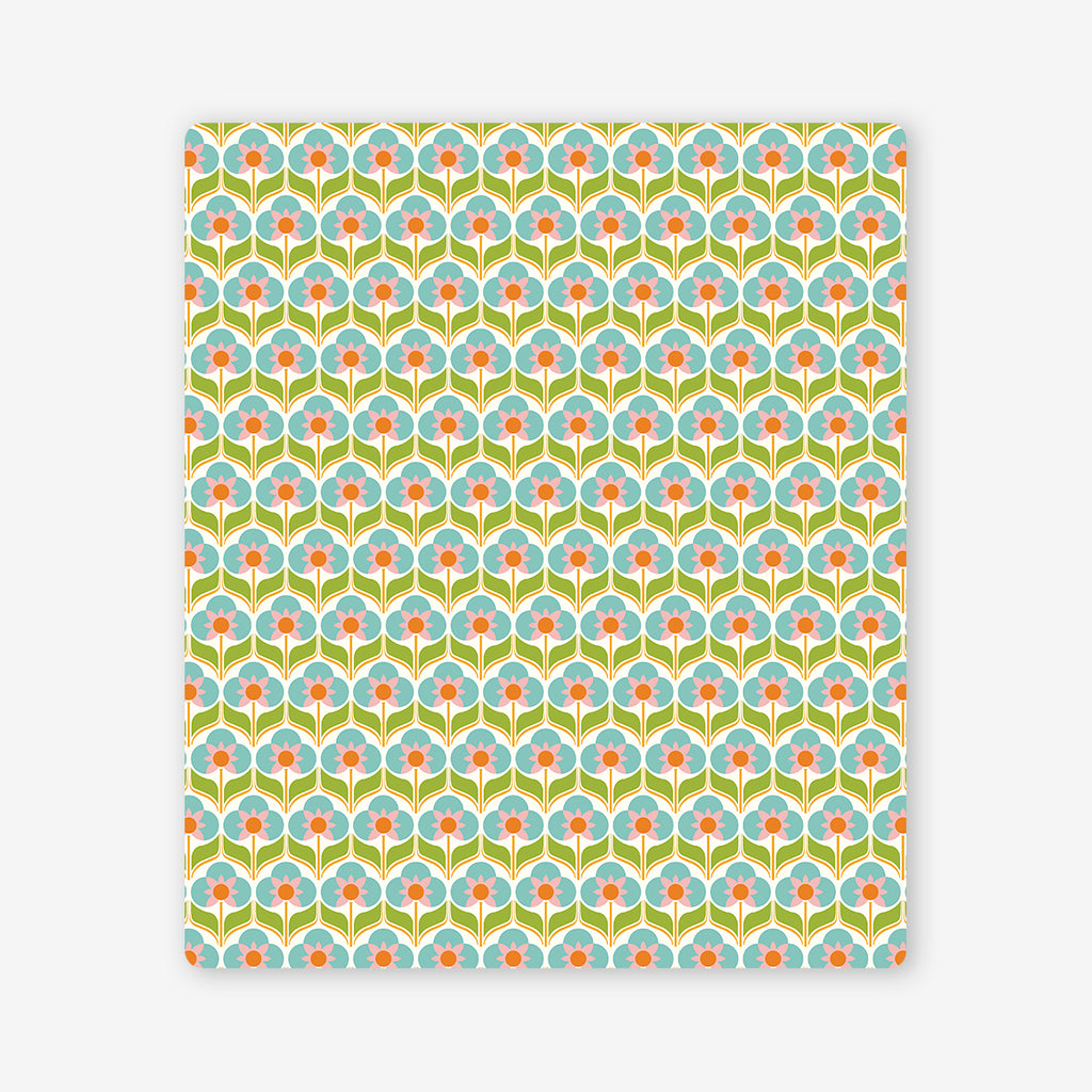 Flower Power Two Player Mat - Inked Gaming - HD - Mockup - Green