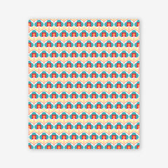 Flower Power Two Player Mat - Inked Gaming - HD - Mockup - Red