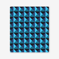 Interlocking Triangles Two Player Mat - Inked Gaming - HD - Mockup - Blue