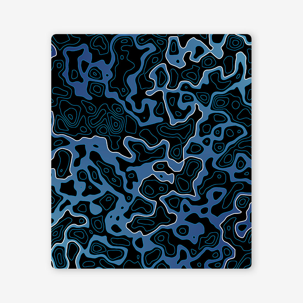 Islands And Waves Two Player Mat - Inked Gaming - HD - Mockup - Blue
