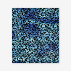 Leafy Two Player Mat - Inked Gaming - CC - Mockup - Blue