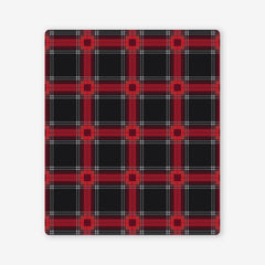 Lines and Squares Two Player Mat - Inked Gaming - HD - Mockup - Red