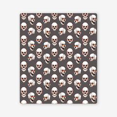Pixel Skulls Two Player Mat - Inked Gaming - HD - Mockup - Red