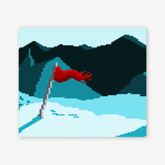 Snowy Pixel Mountaintop Two Player Mat