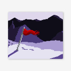 Snowy Pixel Mountaintop Two Player Mat