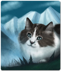 Wild Mountain Cat Two Player Mat