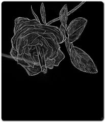Smoking Rose Two Player Mat