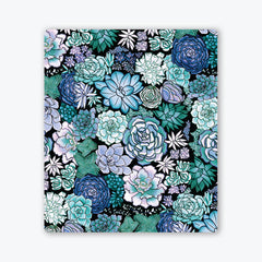 Succulent Plant Pattern Two Player Mat