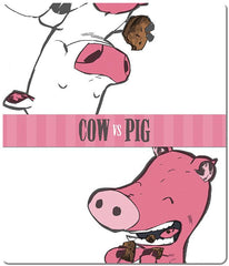 Cow vs Pig Two Player Mat - Juha Harju - Mockup