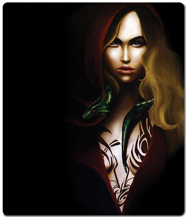 Dragon Witch Two Player Mat - Kari-Ann Anderson - Mockup