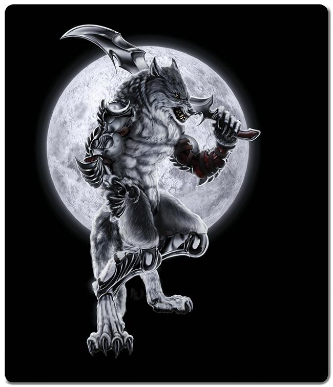 Lycan Knight Two Player Mat - Karl A. Nordman - Mockup