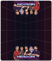 Nerd On Neon Two Player Mat - Nerd On! The Podcast - Mockup