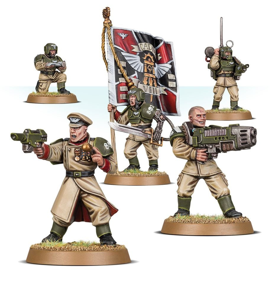Astra Militarum Cadian Command Squad – Inked Gaming
