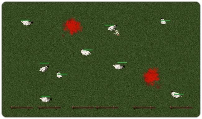 Click Click Boom Playmat - Angry Fox - Mockup