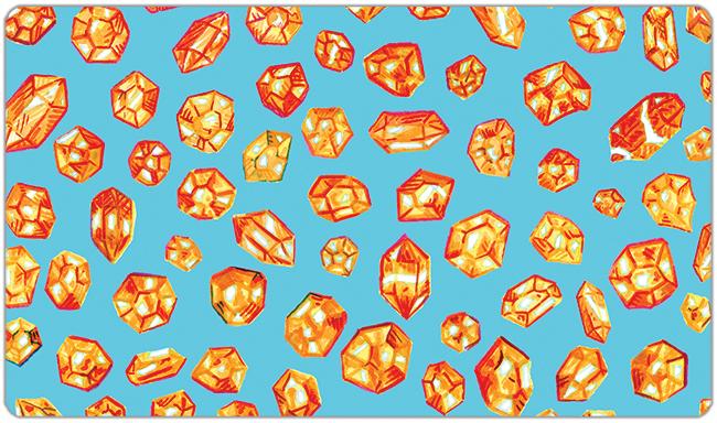 Gemstones Playmat - Alan Topp - Mockup