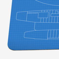 Sci-Fi Blueprints Playmat - Alex Rea - Corner