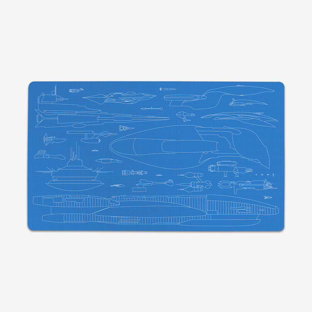 Sci-Fi Blueprints Playmat - Alex Rea - Mockup