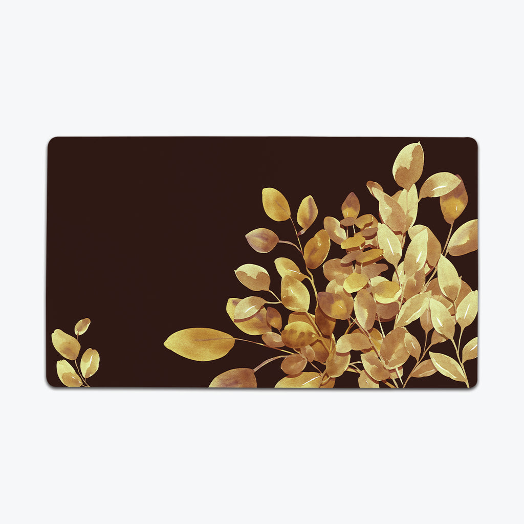 Tranquil Leaves Thin Desk Mat - Angry Fox - Mockup