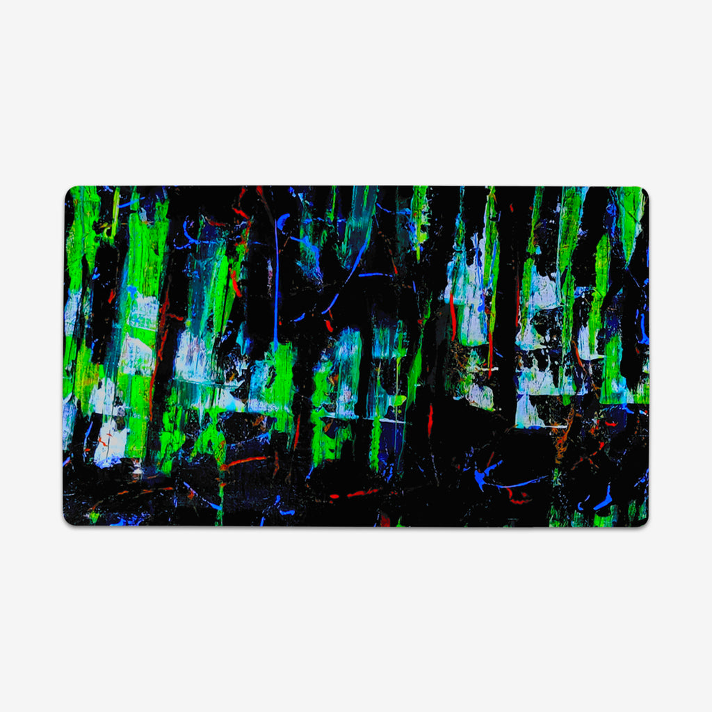 Green Experiment Thin Desk Mat