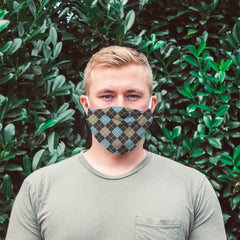 Argyle Cloth Face Mask
