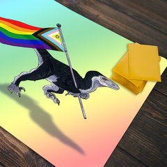Raptor Pride Flag Playmat