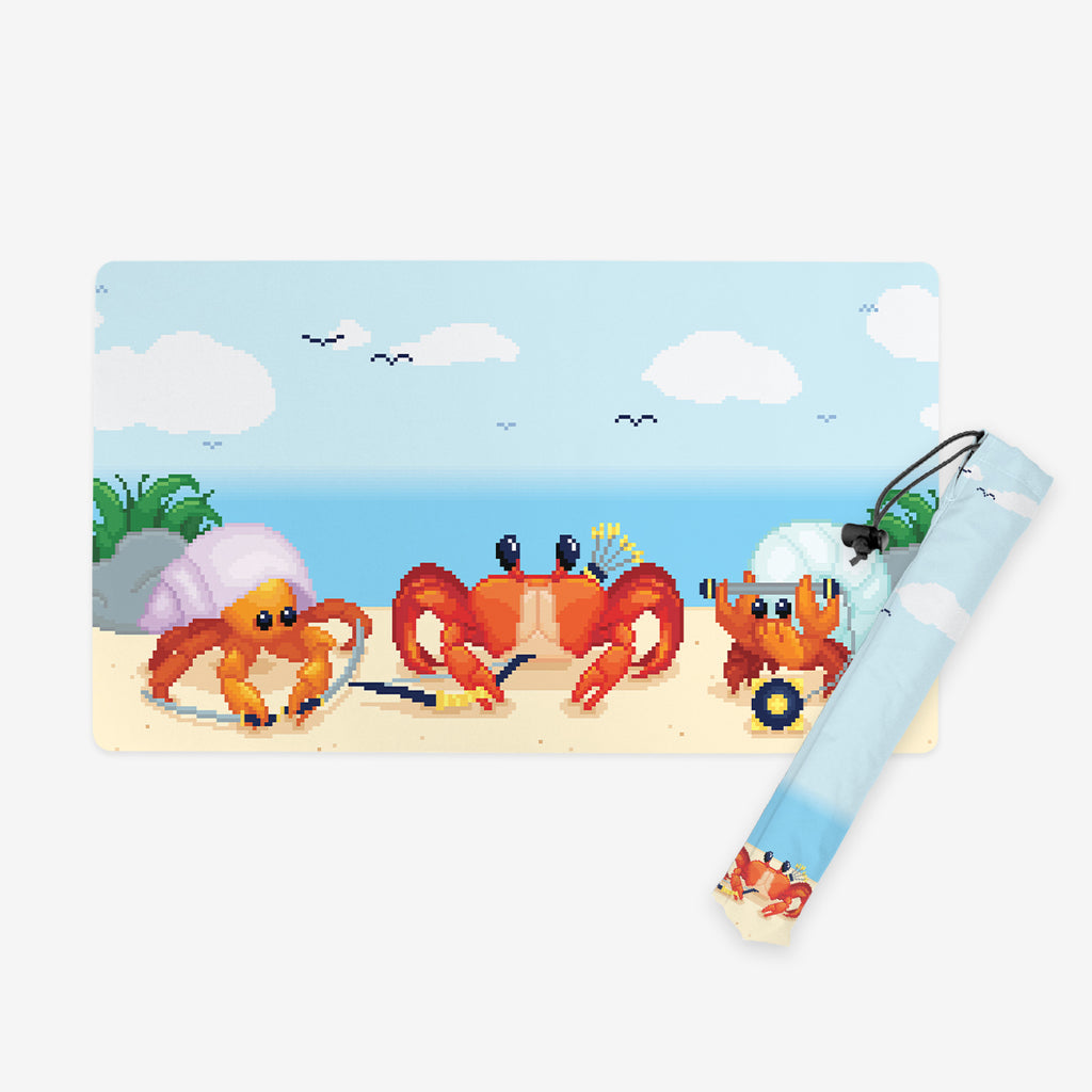 Gift Bundle: Pixel Attack Crabs Playmat and Pixel Attack Crabs Playmat Bag